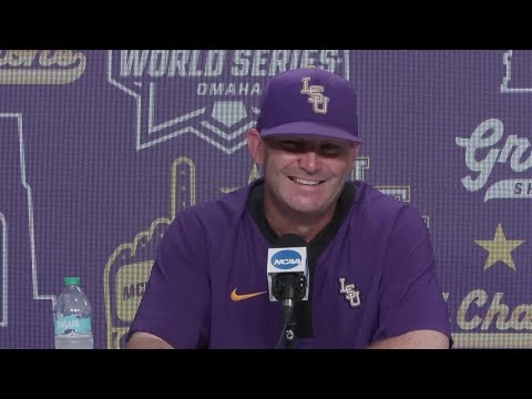 LSU Jay Johnson NATIONAL CHAMPIONS postgame press conference