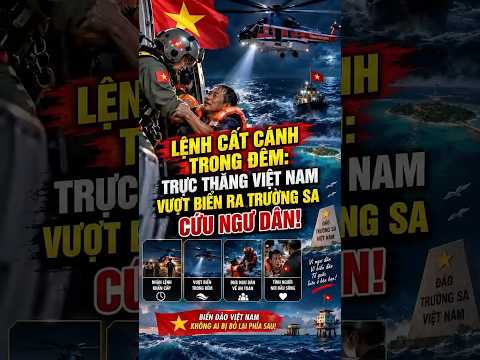 LỆNH CẤT CÁNH TRONG ĐÊM: TRỰC THĂNG VIỆT NAM VƯỢT BIỂN RA TRƯỜNG SA CỨU NGƯ DÂN! #tintuc #news