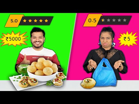 5 Star Food Vs 0 Star Food Challenge | Food Challenge India | Hungry Birds