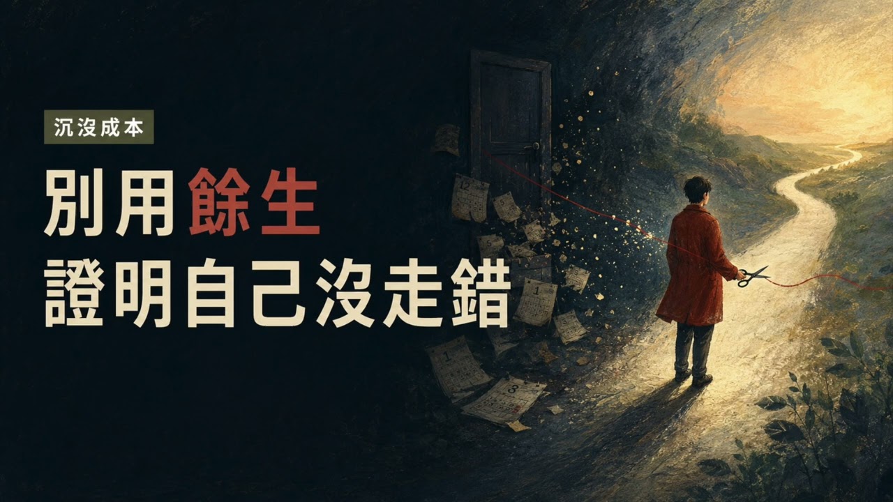 別用餘生證明自己沒走錯｜你放不下的，其實是沉沒成本【一天聽一點260727】