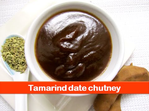 Date tamarind chutney recipe/sweet imli chutney/tamarind date sauce/ samosa chutney-let's be foodie