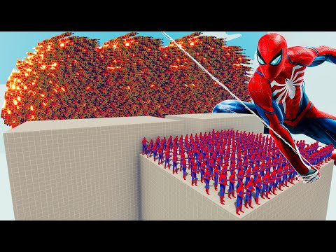 200x SPIDER-MAN + 1x GIANT vs EVERY GOD - Totally Accurate Battle Simulator TABS