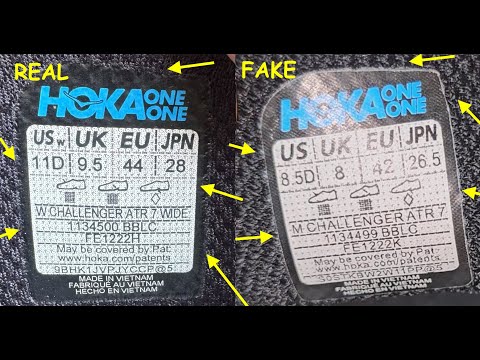 Hoka challenger sneakers real vs fake. How to spot fake Hoka challenger ATR 7