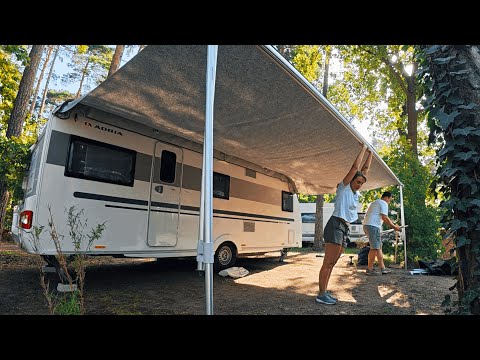 Life at the campsite 🏕️ Caravan camping experiment