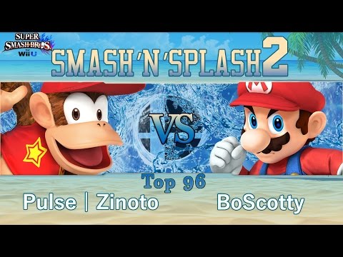 Smash'N'Splash 2  Top 96 - Pulse | Zinoto (Diddy Kong) vs BoScotty (Mario)
