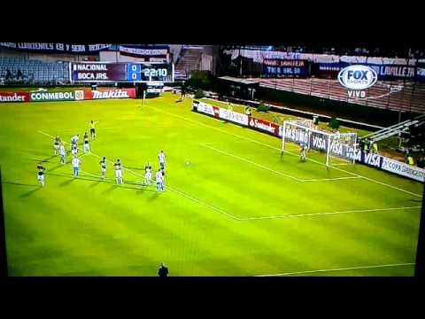 libertadores 2013: penal errado de nacional vs boca