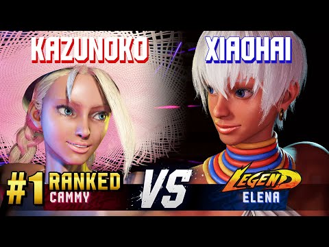 SF6 ▰ KAZUNOKO (#1 Ranked Cammy) vs XIAOHAI (Elena) ▰ High Level Gameplay