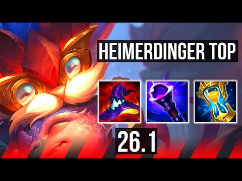 HEIMERDINGER vs ILLAOI (TOP) | Good KDA: 8/1/6 | EUW Master | 26.1
