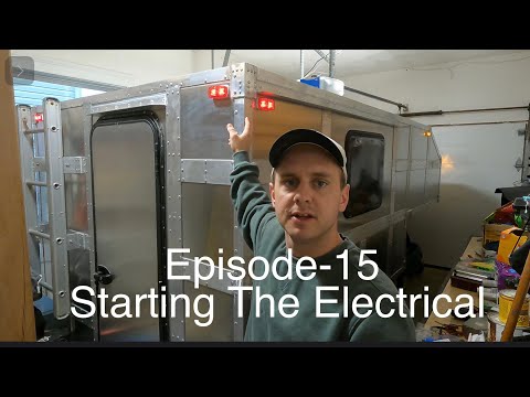 Truck Camper Electrical -E15- Building Our Truck Camper #truckcamper #diy