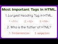 Top 10 HTML MCQs For Exam And Interview | LadlaEducation