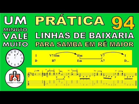Levada de Samba com Baixaria em D Violão Para Todos