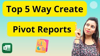 Download the video "Make 5  Reports Less Than 5 Minutes | Pivot Table Tutorial in Excel | Datachampp Hindi"