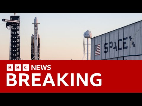 Video | Nasa spacecraft blasts off to hunt alien life on a distant moon | BBC News