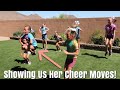 She S A Standout Cheerleader Hallie Goes To A Cheer Leading Clinic