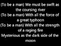 Mulan - I'll Make a Man Out of You (Lyrics)