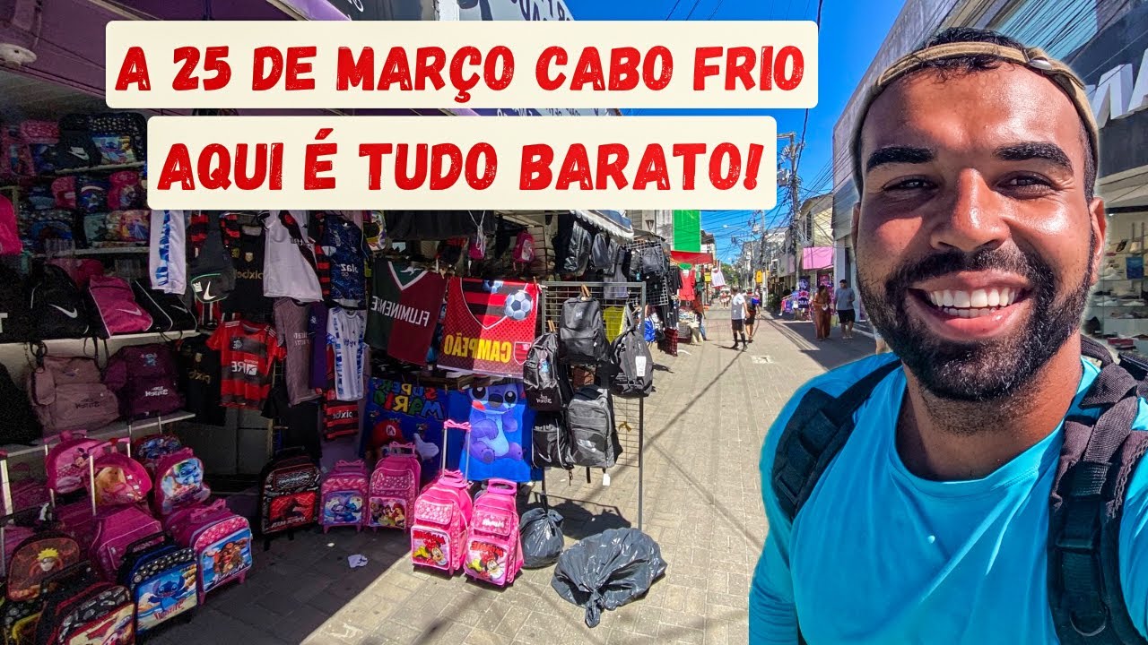 Cabo Frio RJ - Onde Comprar BARATO no CENTRO da Cidade ?
