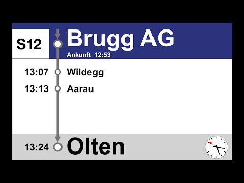 ZVV Weiterfahrtsansage, S12/RE12 (Brugg AG-Olten) | Selten