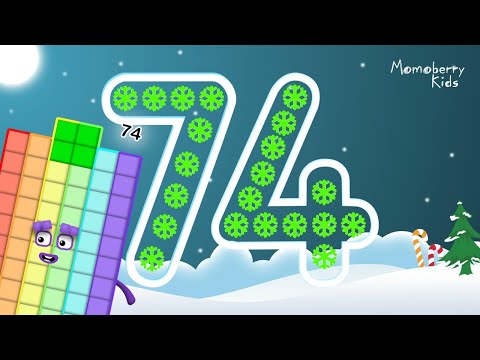 Numberblocks 74 Magic Run Special Christmas - Numberblocks Adventure | Number Counting Go Snow