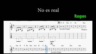 No es real   - Versión mejorada / Cami/Antonio José -Guitarra play along