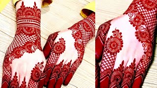 Most Gorgeous And Stylish Semi Bridal Mehndi Henna Design #mehndidesigns #mehendi