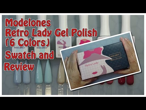Modelones Retro Lady Swatch & Review! 6 GORGEOUS Gel Polishes!