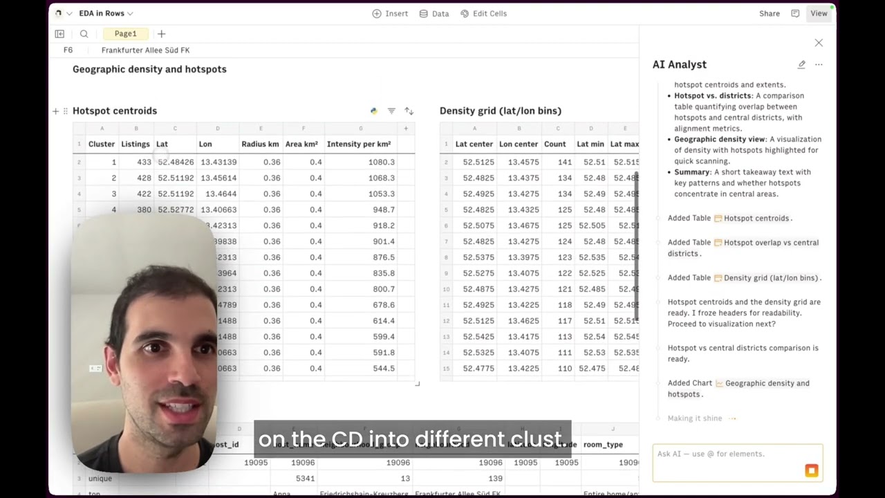 Rows - AI Data Analyst | EDA Demo