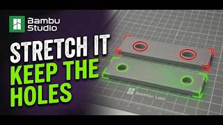 How to Stretch Part of a 3D Model Without Affecting the Holes