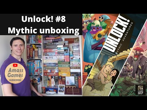 Unlock! Mythic Adventures preview, teaser, trailer, unboxing * AmassGames * 4K spoiler free escape