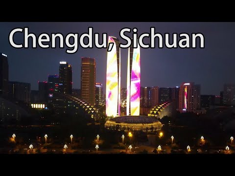 Fotografia aérea da China: Chengdu, província de Sichuan Sichuan Chengdu Uma cidade da qual você não vai querer sair depois de visitar
