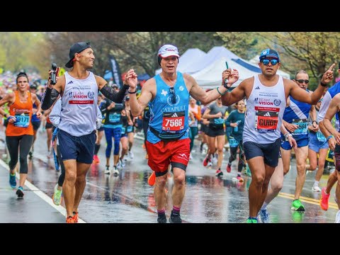 Blind Man Running 2023 Boston Marathon
