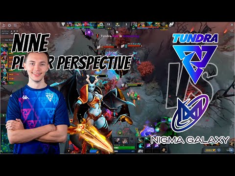 Tundra NINE [Queen of Pain] Player perspective - Tundra VS Nigma Galaxy #dota2 #qop #nine