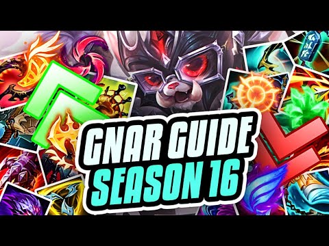ULTIMATE SEASON 16 GNAR GUIDE!!! Items, Runes, Abilities, Combos, Macro, & Wave Management Guide!