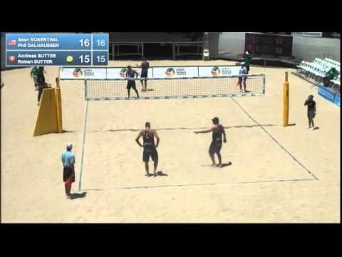 Rosenthal/Dalhausser vs. Sutter/Sutter - Long Beach Grand Slam 2013 - Pool phase