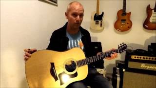 Video thumbnail for My new Guitar (Taylor 110e) by Rick van Es