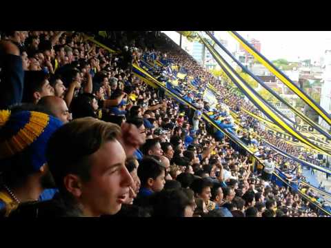 "EL QUE NO SALTA ABANDONÓ / Boca - River 2016" Barra: La 12 &bull; Club: Boca Juniors &bull; País: Argentina
