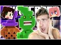 GHOSTS AND HALLOWEEN!! | BUILD BATTLE w/ STACY,  AND LIZZIE! | Minecraft