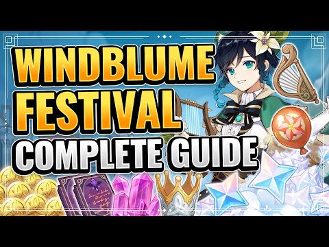 Windblume Festival Complete Guide (DON'T MISS PRIMOGEMS!) Genshin Impact New Event Tips and Tricks