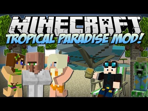 Minecraft | TROPICAL PARADISE MOD! (TropiCreepers, Fancy Fish & Tons More!) | Mod Showcase