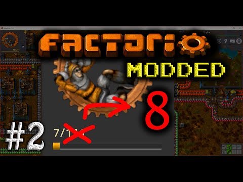 Factorio 0.17 - Lazy Bastard Achievement Hunting - Modded: Ep.2 - Magic Number 8!