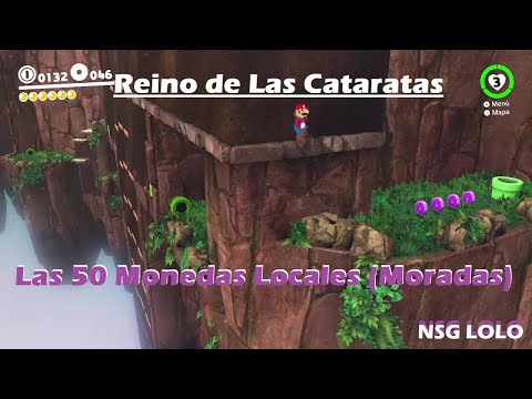 LAS 50 MONEDAS LOCALES REINO DE LAS CATARATAS #marioodyssey #supermarioodyssey #mariobros #mario