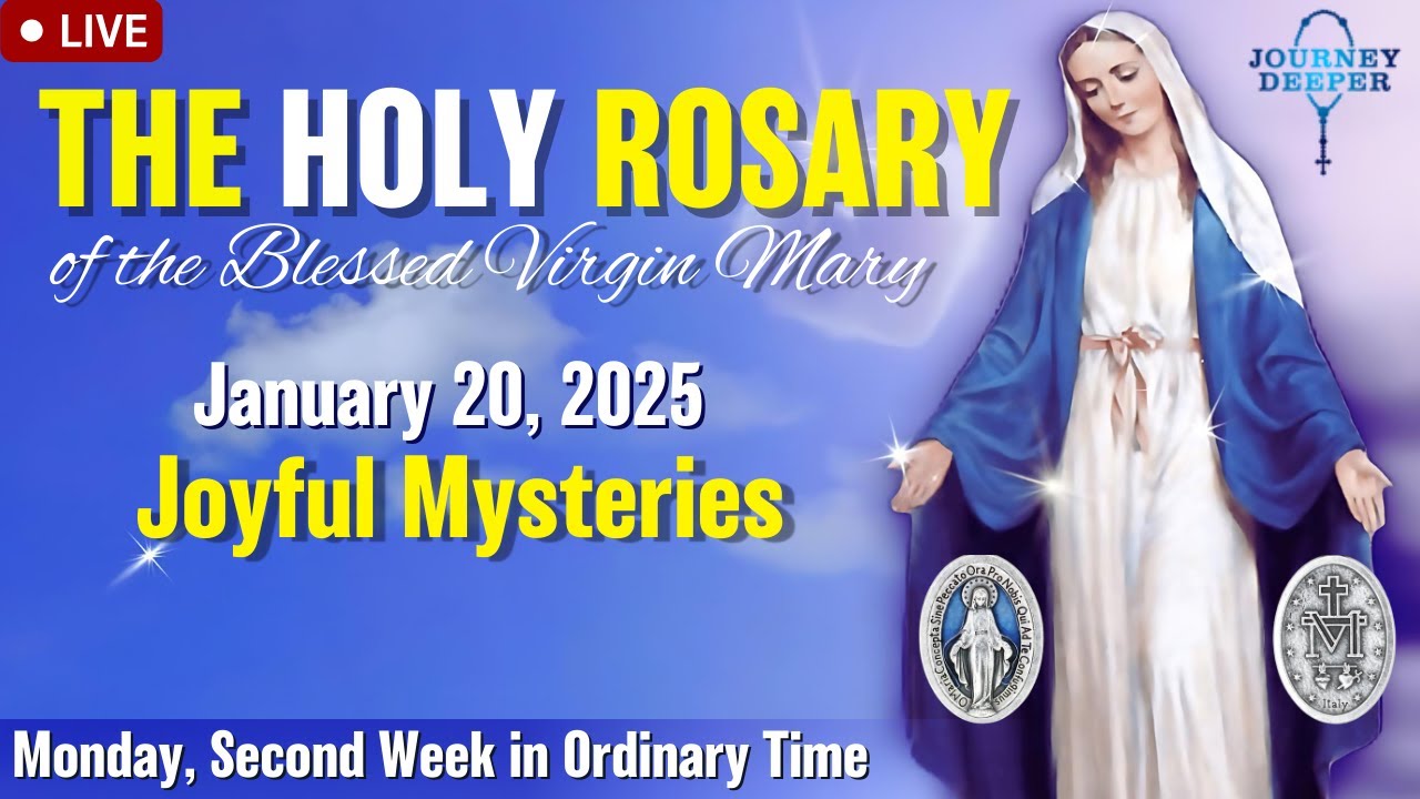🔴 Rosary Monday Joyful Mysteries of the Rosary January 20, 2024 Praying together