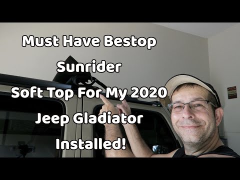 Must Have Bestop Sunrider Soft Top For My 2020 Jeep Gladiator Installed