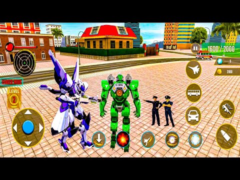 ARMY ROBOT TRANSFORM BATTLE IN FLYING CAR GAMES AND JET ROBOT GAMES | Click Here Gaming