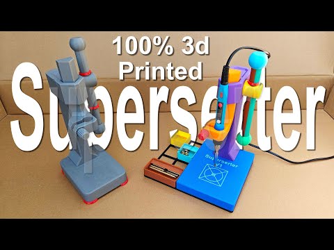 The Superserter - 100% 3D Printed Brass Threaded Insert Press: Overview, Assembly, and Demo