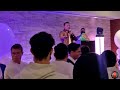 OSCAR DE LA HOYA PRAISES RYAN GARCIA WITH CANELO LOOKING ON DURING VICTORY SPEECH AT AFTER PARTY