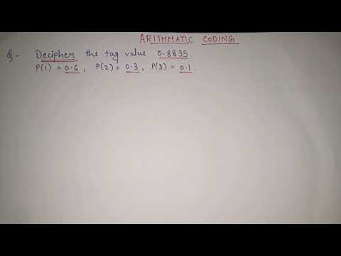 11. Arithmetic coding in data compression: DECODING full explanation | Digital Image Processing