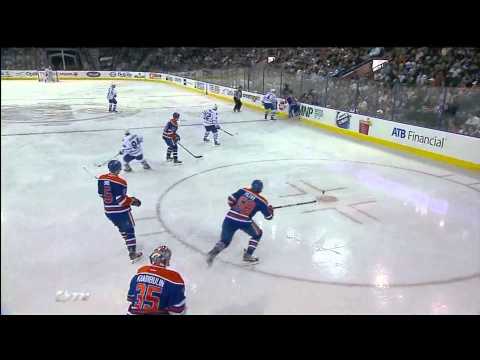 Jake Gardiner Scores - Leafs @ Oilers - 02/15/2012
