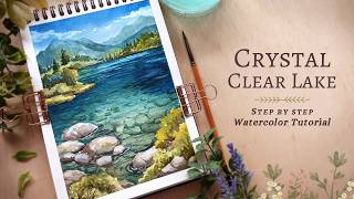 Crystal Clear Lake: Watercolor Scenery Tutorial