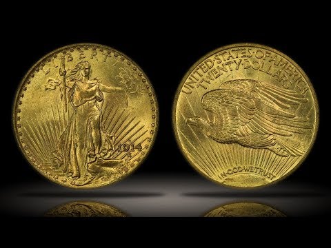 1914-S $20 St. Gaudens Gold Double Eagle PCGS MS65 Beautiful Coin