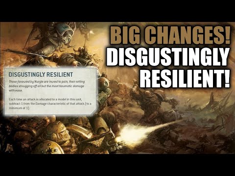 Updated Disgustingly Resilient Rule For The Death Guard! │ Warhammer 40k 9th Edition